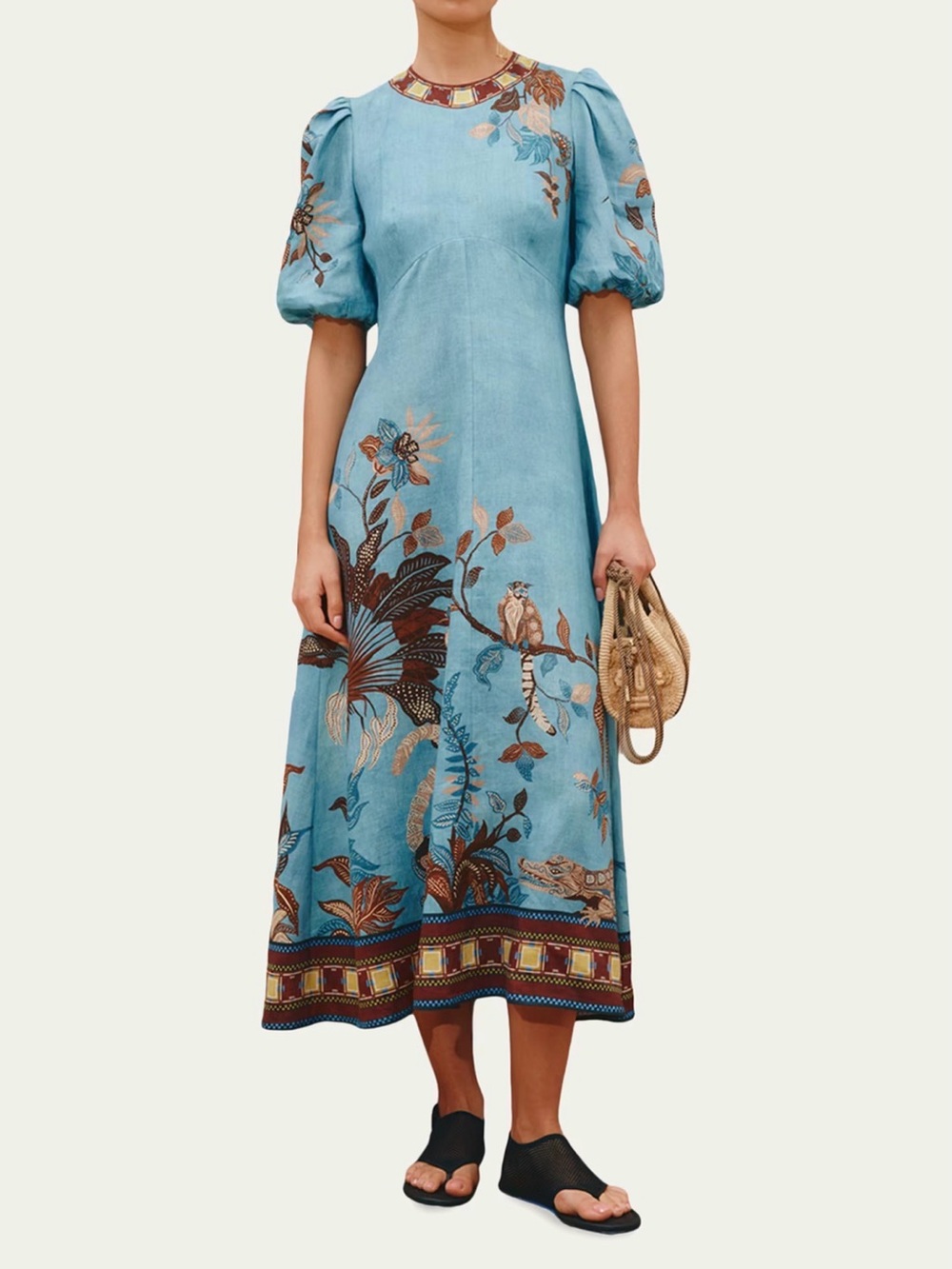 ALÉMAIS
Georgie Linen Midi Dress size 0 nwt